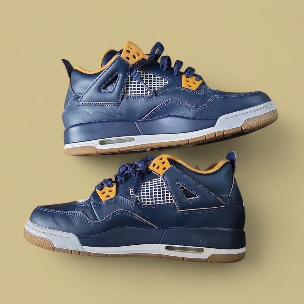 Jordan Athletic Shoes Navy and Yellow